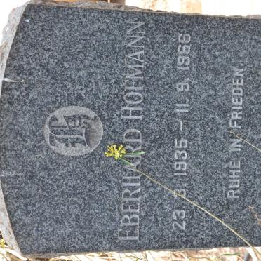 HOFMANN Eberhard 1935-1966