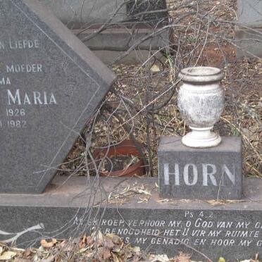 HORN Christoffel Johannes 1916-1983 &amp; Barbara Maria 1926-1982