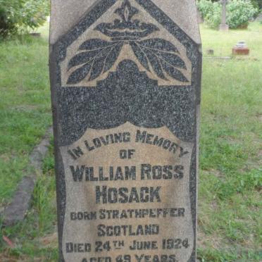 HOSACK William Ross -1924