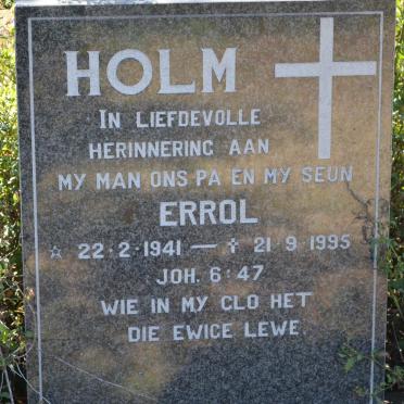 HOLM Errol 1941-1995