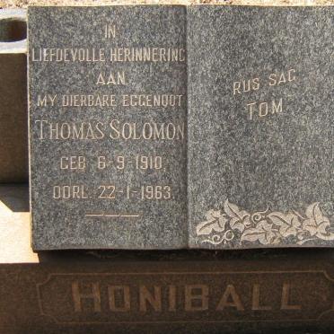 HONIBALL Thomas Solomon 1910-1963