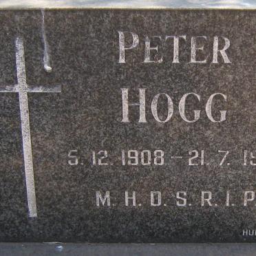 HOGG Peter 1908-1981