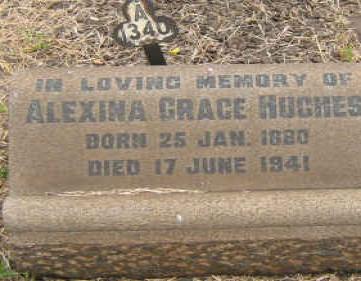 HUGHES Alexina Grace 1880-1941