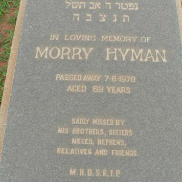 HYMAN Morry -1970