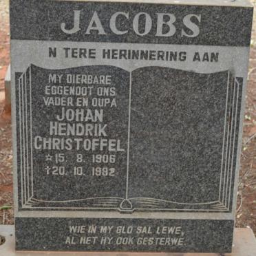 JACOBS Johan Hendrik Christoffel 1906-1982