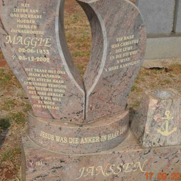 JANSSEN Maggie 1933-2002
