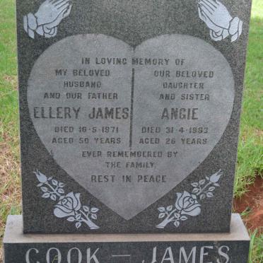 JAMES Ellery James, Cook -1971 :: COOK-JAMES Angie -1983