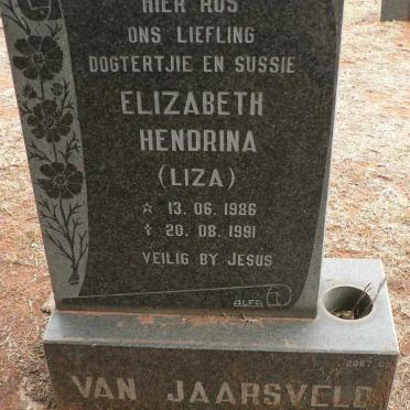 JAARSVELD Elizabeth Hendrina, van 1986-1991
