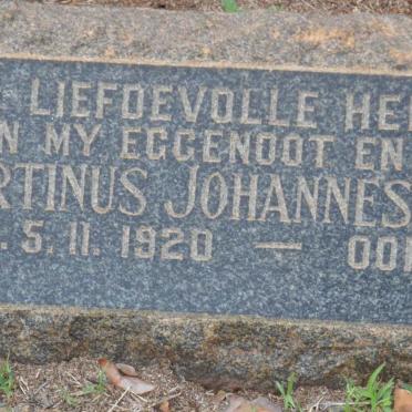JAGER Martinus Johannes, de 1920-1967 &amp; Martha 1881-1958