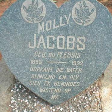 JACOBS Molly nee DU PLESSIS 1893-1932