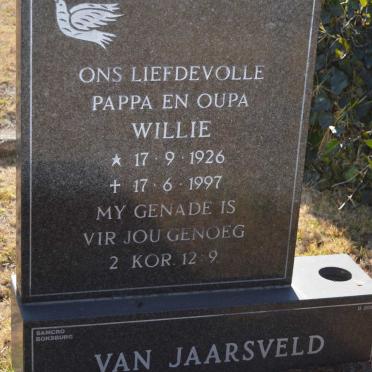 JAARSVELD Willie, van 1926-1997