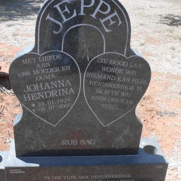 JEPPE Johanna Hendrina 1924-2000