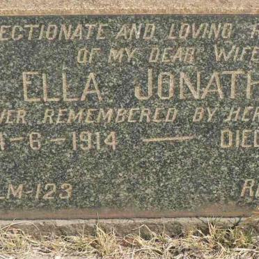 JONATHAN Ella 1914-1954