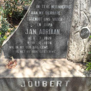 JOUBERT Jan Adriaan 1928-1976