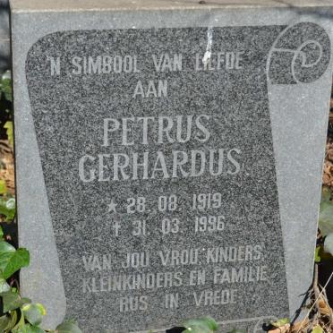 JORDAAN Petrus Gerhardus 1919-1996
