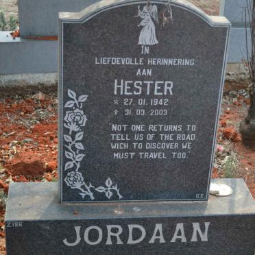 JORDAAN Hester 1942-2003