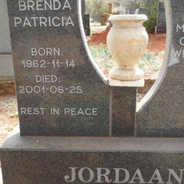 JORDAAN Brenda Patricia 1962-2001