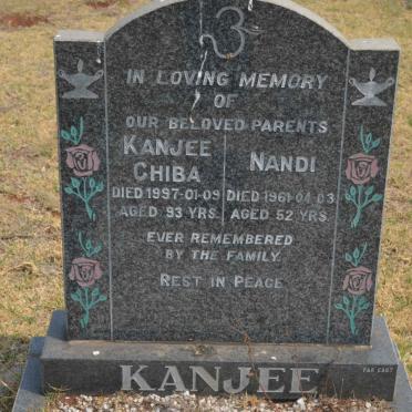 KANJEE Chiba -1997 &amp; Nandi -1961