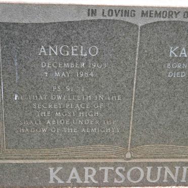 KARTSOUNIS Angelo 1903-1984 &amp; Katerina 1908-1999