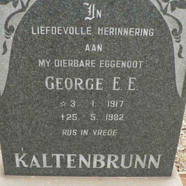 KALTENBRUNN George E.E. 1917-1982
