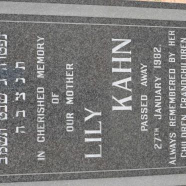 KAHN Lily -1982