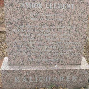 KALICHAREN Ashok Clement 1959-2002
