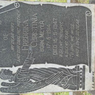 KERRY Fredrika Christina nee MEYER 1914-1947
