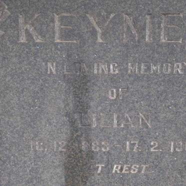 KEYMER Lilian 1883-1966