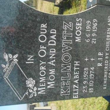 KELMOVITZ Moses 1919-1969 &amp; Elizabeth 1928-1974