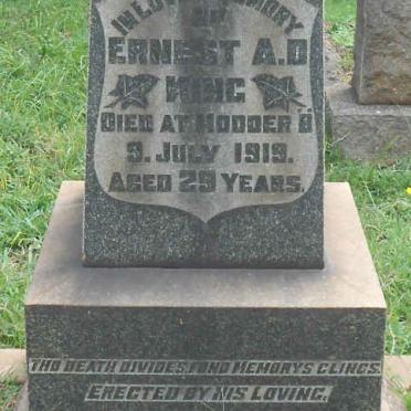 KING Ernest A.D. -1919