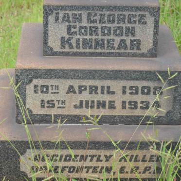 KINNEAR Ian George Gordon 1908-1934