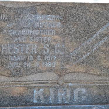 KING Hester S.C. 1917-1990
