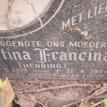 KLAASEN Gertina Francina nee HENNING 1915-1984