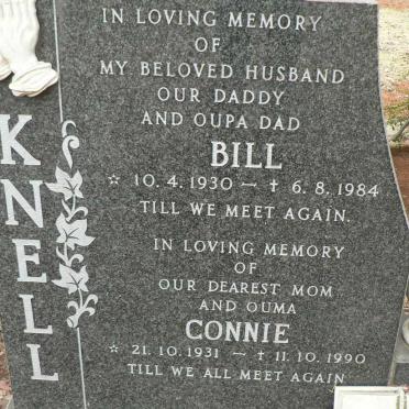 KNELL Bill 1930-1984 &amp; Connie 1931-1990