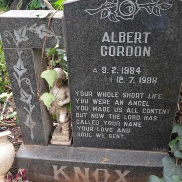 KNOX Albert Gordon 1984-1988