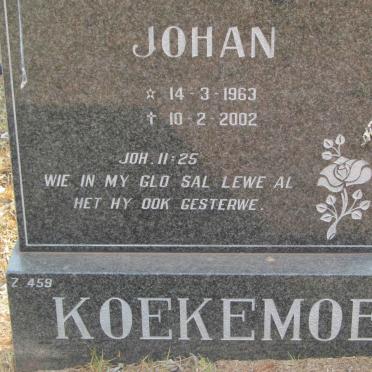 KOEKEMOER Johan 1963-2002