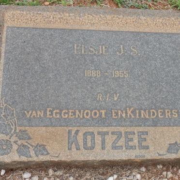 KOTZEE Elsje J. S. 1888-1955