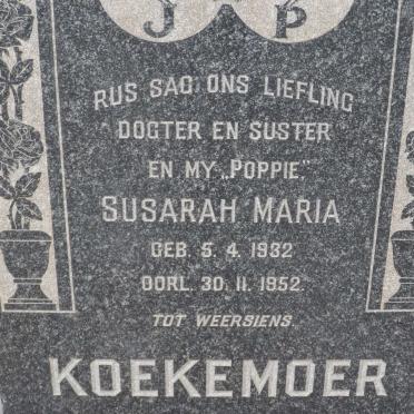 KOEKEMOER Susarah Maria 1932-1952