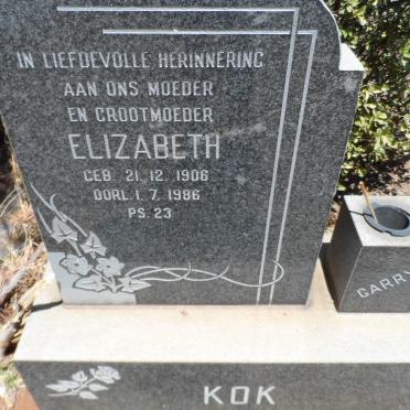 KOK Elizabeth 1906-1986