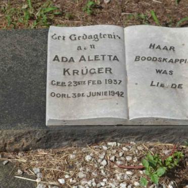 KRÜGER Ada Aletta 1937-1942