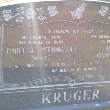 KRUGER Jan Jonathan 1921-2000 &amp; Isabella Petronella 1919-1997