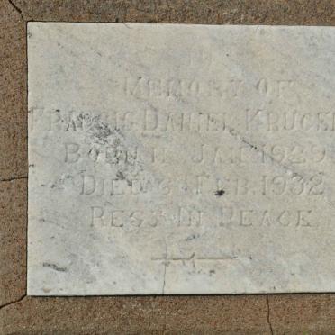 KRUGER Francis Daniel 1929-1932