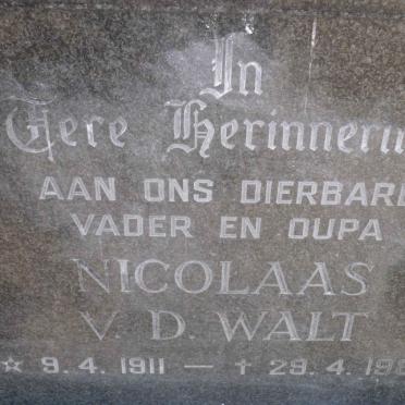 KRUGER Nicolaas v.d. Walt 1911-1989