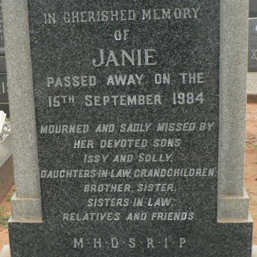 KRAMER Janie -1984