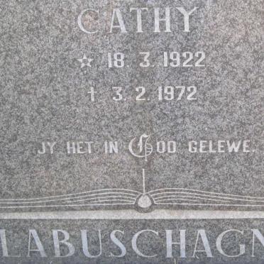 LABUSCHAGNE Cathy 1922-1972
