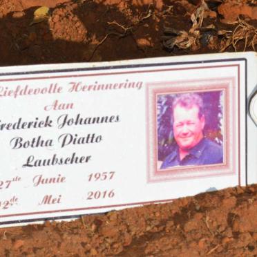LAUBSCHER Frederick Johannes Botha Piatto 1957-2016