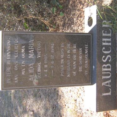 LAUBSCHER Alida-Maria nee VICTOR 1905-1994