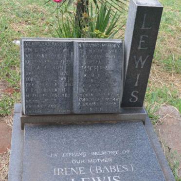 LEWIS Micheal 191?-1976 &amp; Irene 1928-2006