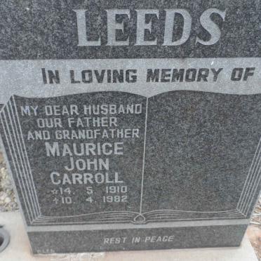 LEEDS Maurice John Carroll 1910-1982