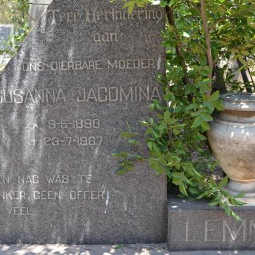 LEMMER Frederick Jacobus 1892-1966 &amp; Susanna Jacomina 1896-1967 